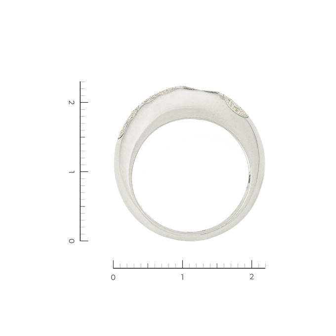 Кольцо Chopard золото, 750, 5 к.,9,98 гр. (чистый вес 9,68 гр.) Chopard; 36 Бриллиант Кр57 4/4 вес 0,144 ct, Бриллиант Кр57 4/5 вес 0,03 ct, Стекло