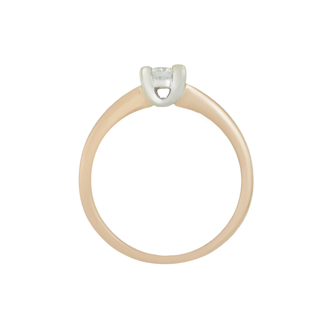 Кольцо из золота 585 пробы c бриллиантом, Л 6103 0349 за 34800