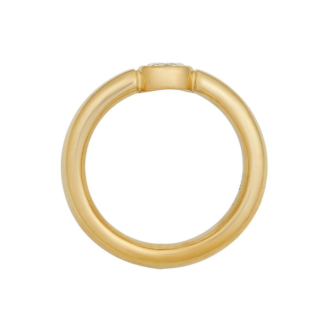 Кольцо из золота 750 пробы c бриллиантом, Л 6402 1327 за 238000