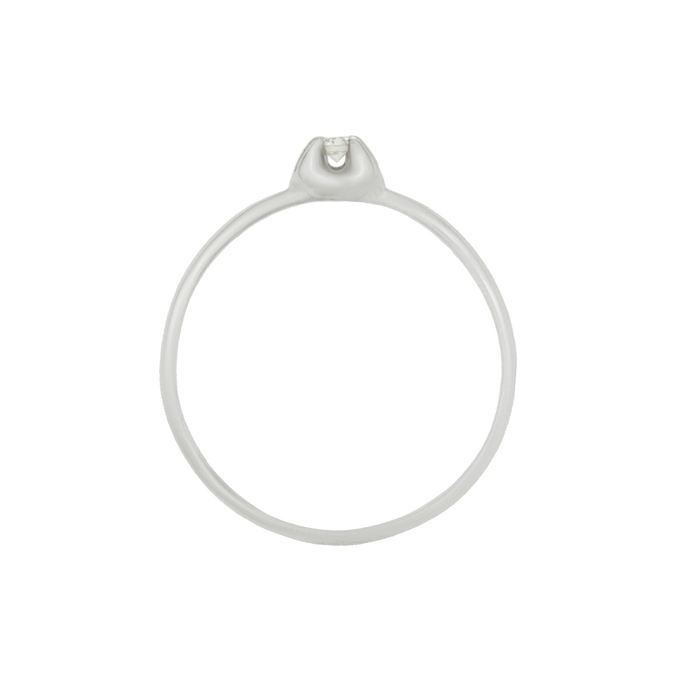 Кольцо из золота 585 пробы c бриллиантом, Л 4710 6770 за 7600