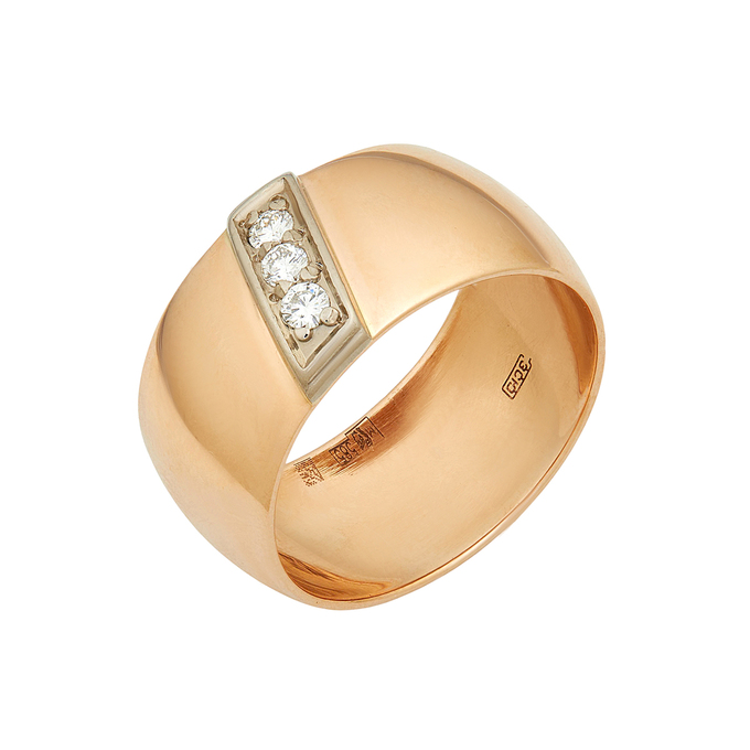 Кольцо из золота 585 пробы c бриллиантами, Л 3209 0859 за 74320