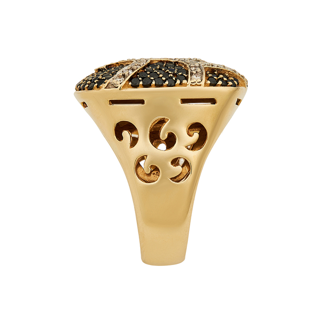 Кольцо из золота 585 пробы c бриллиантами и синтетическими камнями, Л 2811 4496 за 135800