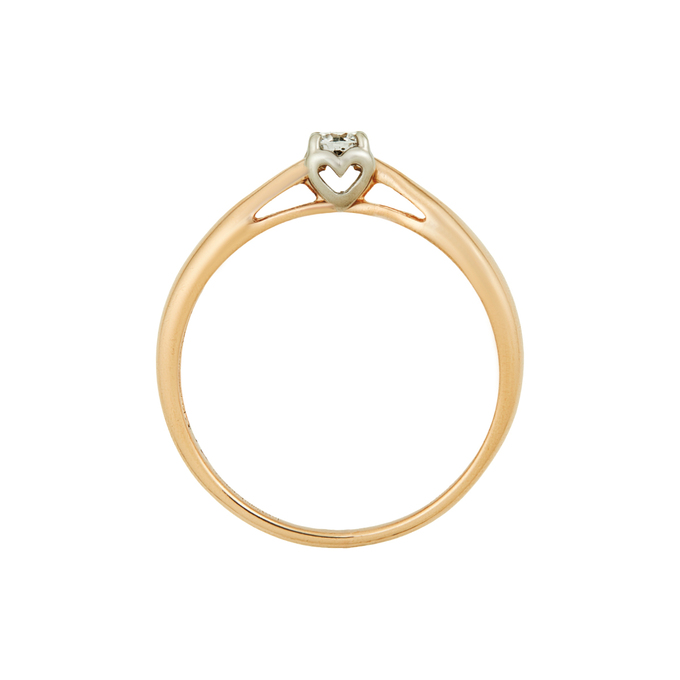 Кольцо из золота 585 пробы c бриллиантом, Л 6002 5604 за 20720