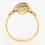Кольцо из комбинированного золота 585 пробы c 7 бриллиантами Л20100710 фото 3