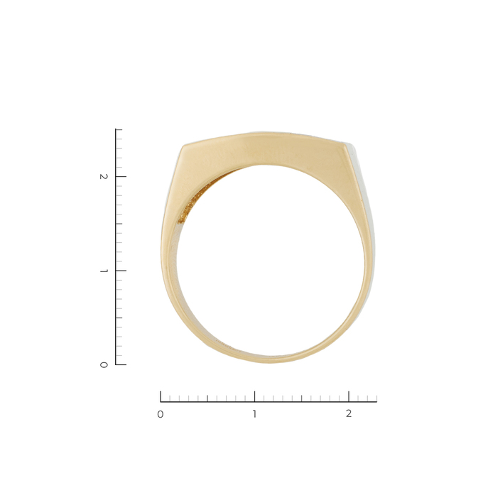 Кольцо из золота 585 пробы c 22 бриллиантами и эмалями, Л 2211 9388 за 75600