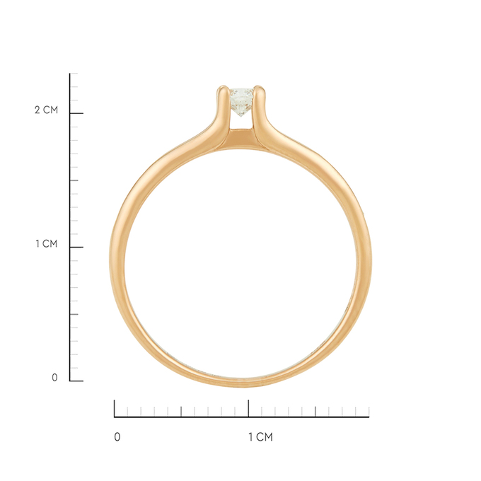 Кольцо из золота 585 пробы c бриллиантами, Л 7502 7791 за 36330