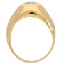 Кольцо из желтого золота 750 пробы c 5 бриллиантами 008676 фото 2