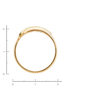 Кольцо из комбинированного золота 585 пробы c 5 бриллиантами Л48067600 фото 4