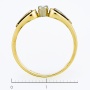 Кольцо из комбинированного золота 750 пробы c 3 бриллиантами Л06150863 фото 4