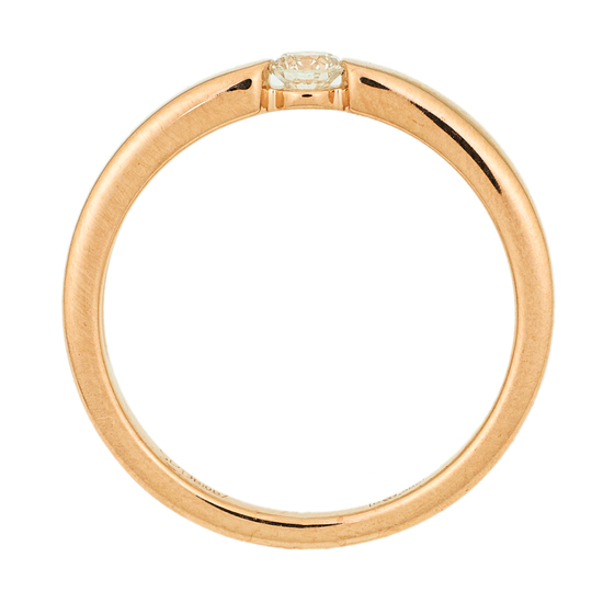 Кольцо из красного золота 585 пробы c 1 бриллиантом, Л29123561 за 14250