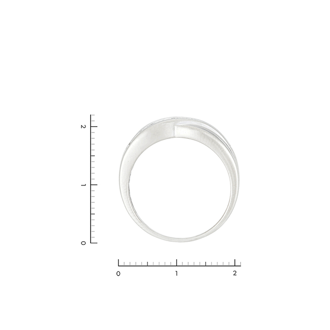 Кольцо из золота 585 пробы c 45 бриллиантами, Л 7501 7696 за 57750