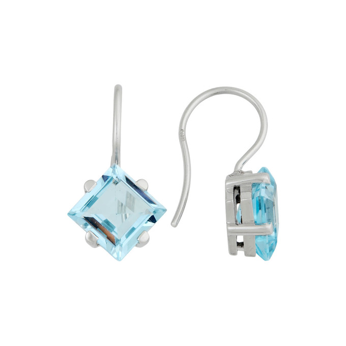 Серьги из золота 585 пробы с топазами, Л 0808 9210 за 43200