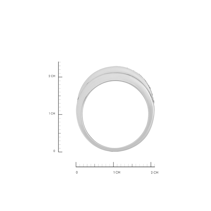 Кольцо из золота 750 пробы c диффузионными сапфирами и бриллиантами, Л 2811 7829 за 87000