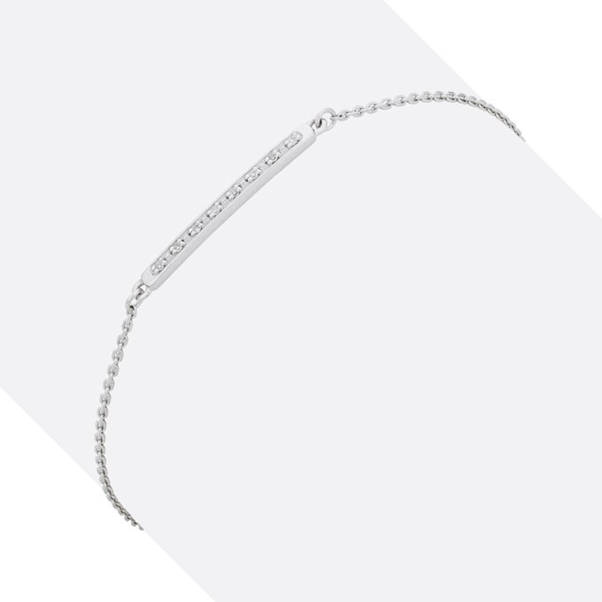 Браслет из золота 585 пробы c бриллиантами