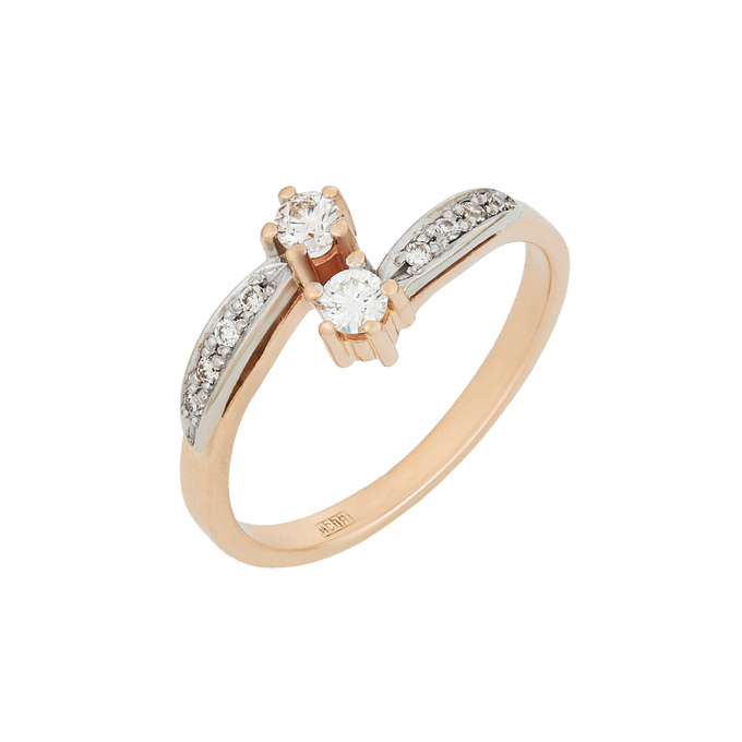 Кольцо из золота 585 пробы c бриллиантами, Л 3014 5188 за 42800