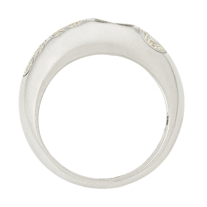 Кольцо Chopard золото, 750, 5 к.,9,98 гр. (чистый вес 9,68 гр.) Chopard; 36 Бриллиант Кр57 4/4 вес 0,144 ct, Бриллиант Кр57 4/5 вес 0,03 ct, Стекло