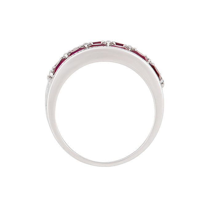 Кольцо из золота 750 пробы c рубинами и бриллиантами, Л 2812 3992 за 125000