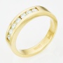 Кольцо из желтого золота 585 пробы c 7 бриллиантами Л25069788 фото 1