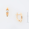 Серьги из золота 585 пробы c 2 бриллиантами