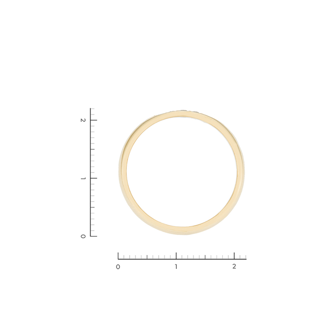 Кольцо из золота 750 пробы c 5 бриллиантами