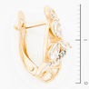Серьги из красного золота 585 пробы c фианитами