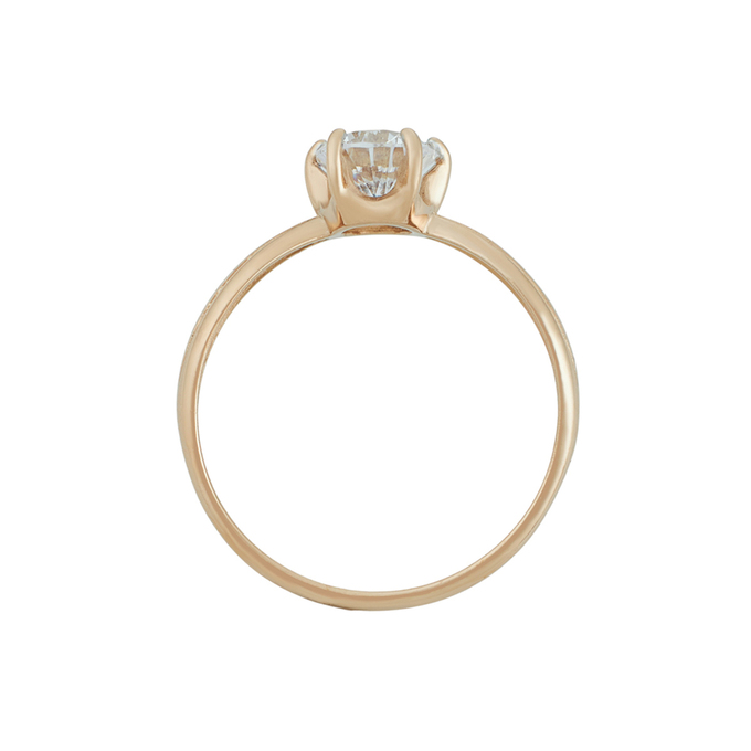 Кольцо из золота 585 пробы c фианитом, Л 1812 0141 за 15040