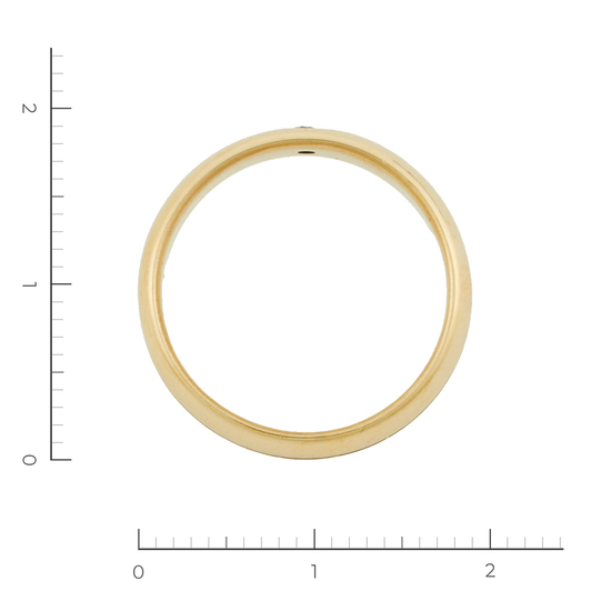 Кольцо из комбинированного золота 585 пробы c 1 бриллиантом, Л61021585 за 16950