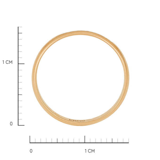 Кольцо из золота 585 пробы c бриллиантами