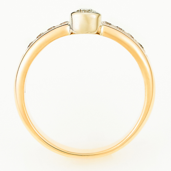 Кольцо из золота 585 пробы c бриллиантами, Л 1810 9801 за 65200