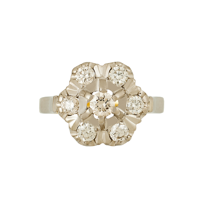 Кольцо из золота 585 пробы c бриллиантами, Л 3302 1518 за 92330