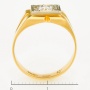 Кольцо из желтого золота 750 пробы c 5 бриллиантами Л22101221 фото 4