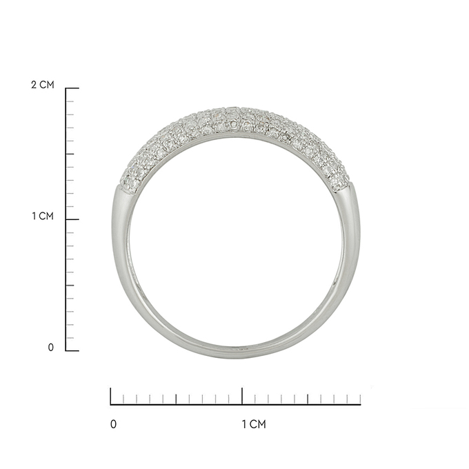 Кольцо из золота 585 пробы c бриллиантами, Л 2412 2179 за 30100
