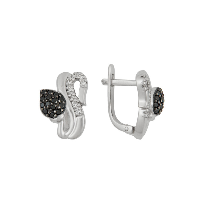 Серьги из золота 585 пробы с бриллиантами, Л 5104 2604 за 54800
