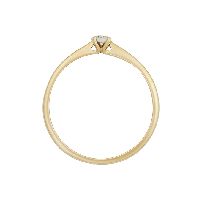 Кольцо из золота 585 пробы c бриллиантом, Л 5500 8993 за 32800