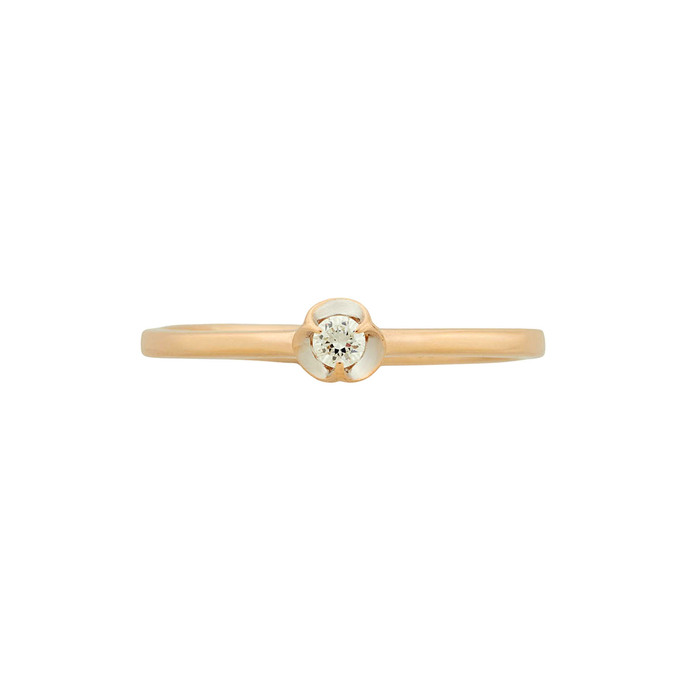 Кольцо из золота 585 пробы c бриллиантом, Л 2812 3354 за 14700