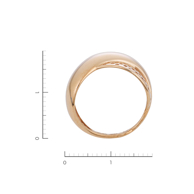 Кольцо из красного золота 585 пробы