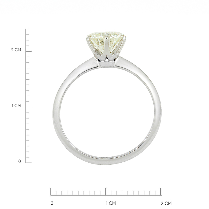 Кольцо из золота 585 пробы c бриллиантом, Л 2811 9228 за 290000