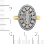Кольцо из комбинированного золота 750 пробы c 67 бриллиантами 092008 фото 4