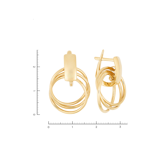 Серьги из золота 585 пробы