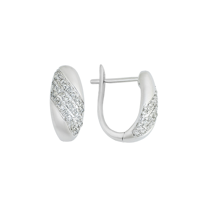 Серьги из золота 585 пробы с бриллиантами, Л 3209 3034 за 37500