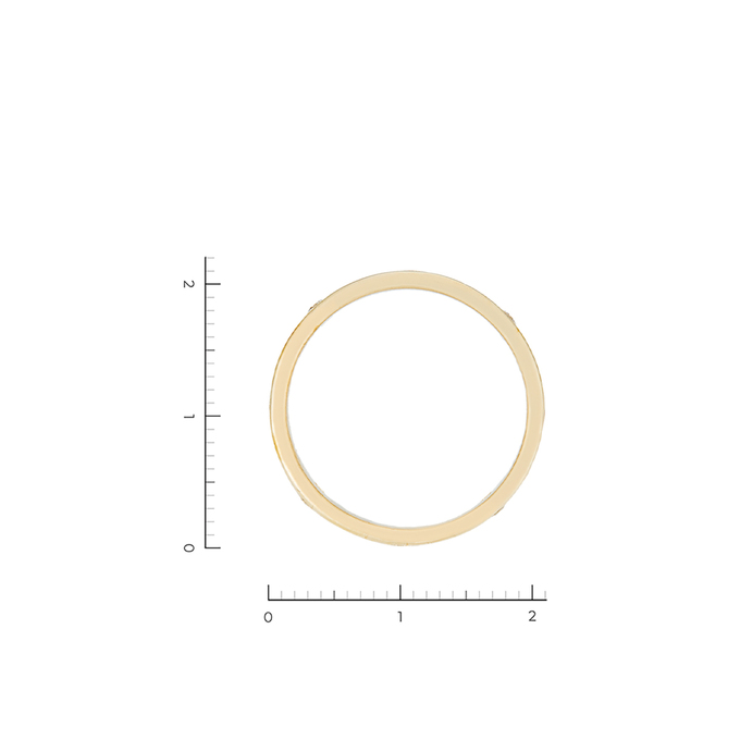 Кольцо из золота 585 пробы c 4 бриллиантами