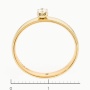 Кольцо из комбинированного золота 585 пробы c 2 бриллиантами Л29120238 фото 3