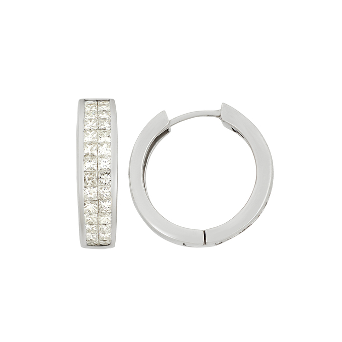 Серьги из золота 750 пробы с бриллиантами, Ц О007 4141 за 150000