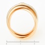 Кольцо из комбинированного золота 585 пробы c 5 бриллиантами Л18006322 фото 4