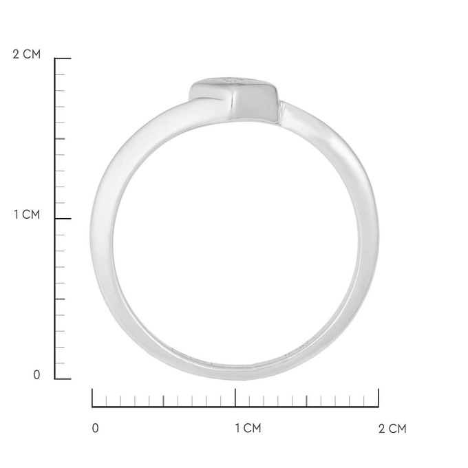 Кольцо из золота 585 пробы c бриллиантом