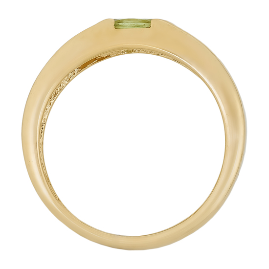 Кольцо из желтого золота 585 пробы c 1 хризолитом, Л30136005 за 22080