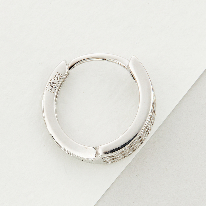 Серьги из золота 585 пробы c фианитами