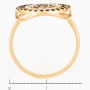 Кольцо из комбинированного золота 585 пробы c фианитами и камнями синтетическими Л12062481 фото 4