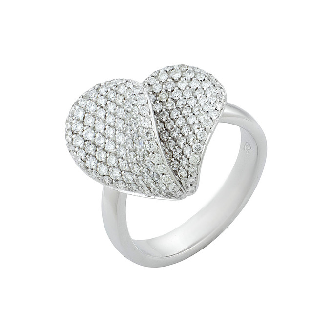 Кольцо из золота 750 пробы c бриллиантами, Л 2811 7880 за 150000