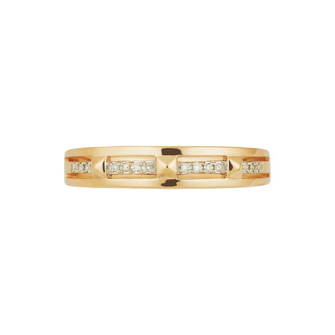 Кольцо из золота 585 пробы c бриллиантами, Л 3507 1912 за 23600